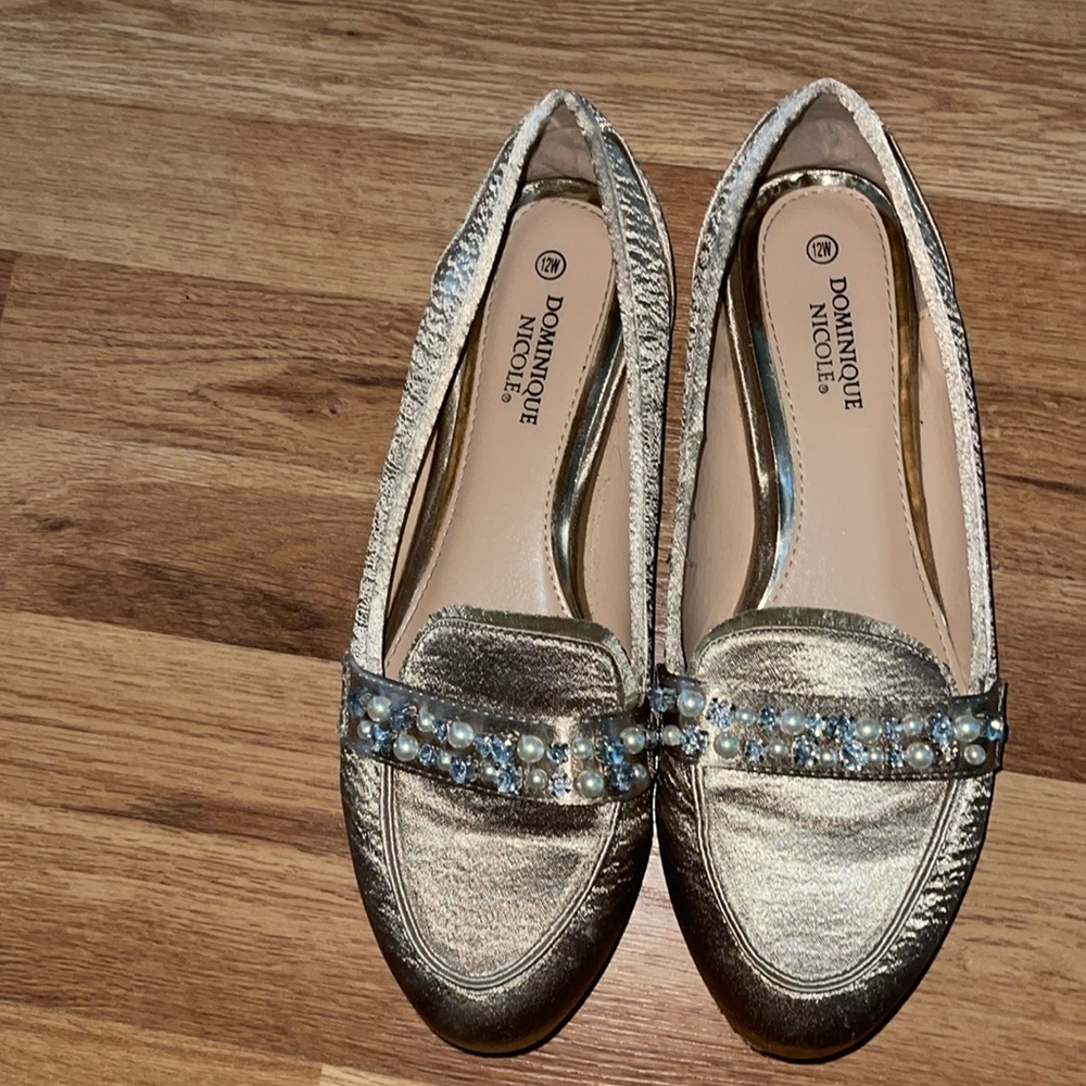 Sz 12 W Gold Women’s Shoes EUC